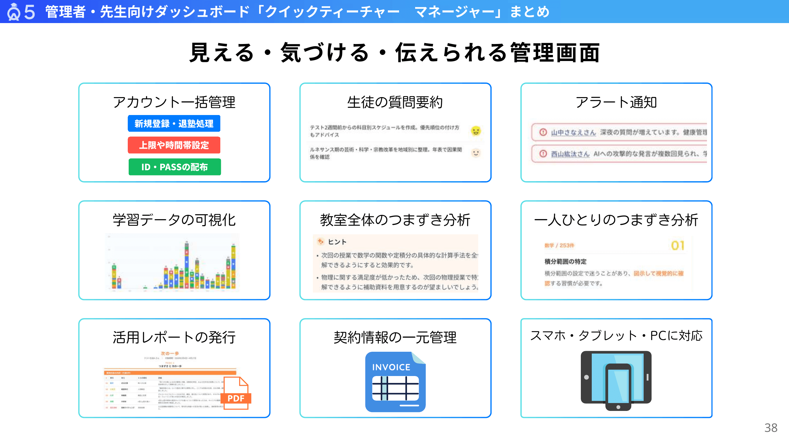 クイックティーチャー マネージャー